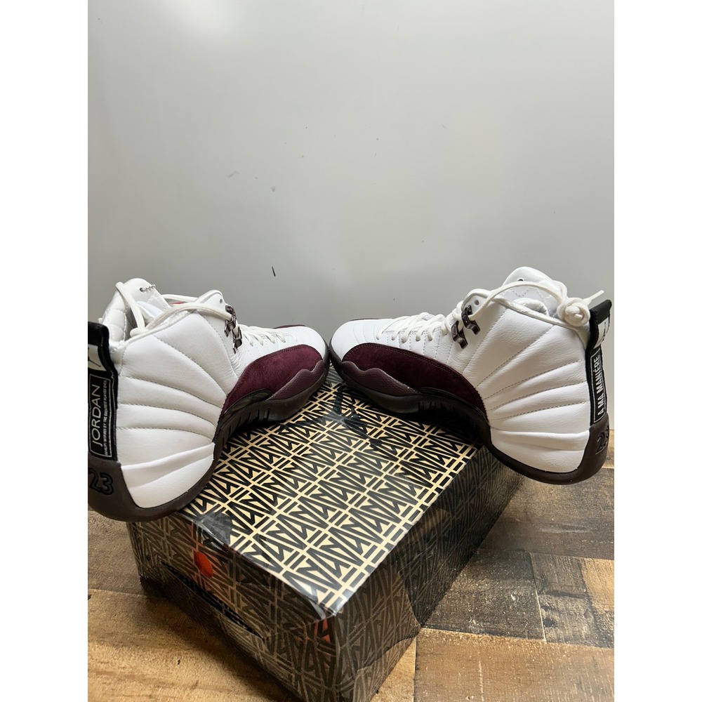 Jordan 12 Retro SP A Ma Maniére Burgundy Crush White DV0702 110 Women 8.5 Men 7 - Picture 8 of 13